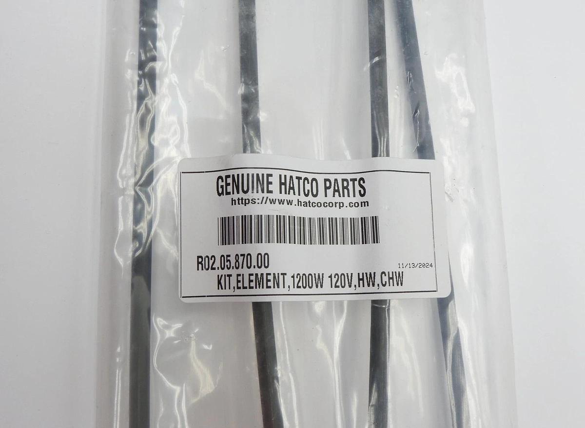 OEM Hatco R02.05.870.00 Element Kit, 120 Volt, 1200 Watt, HW/CHW - NEW!