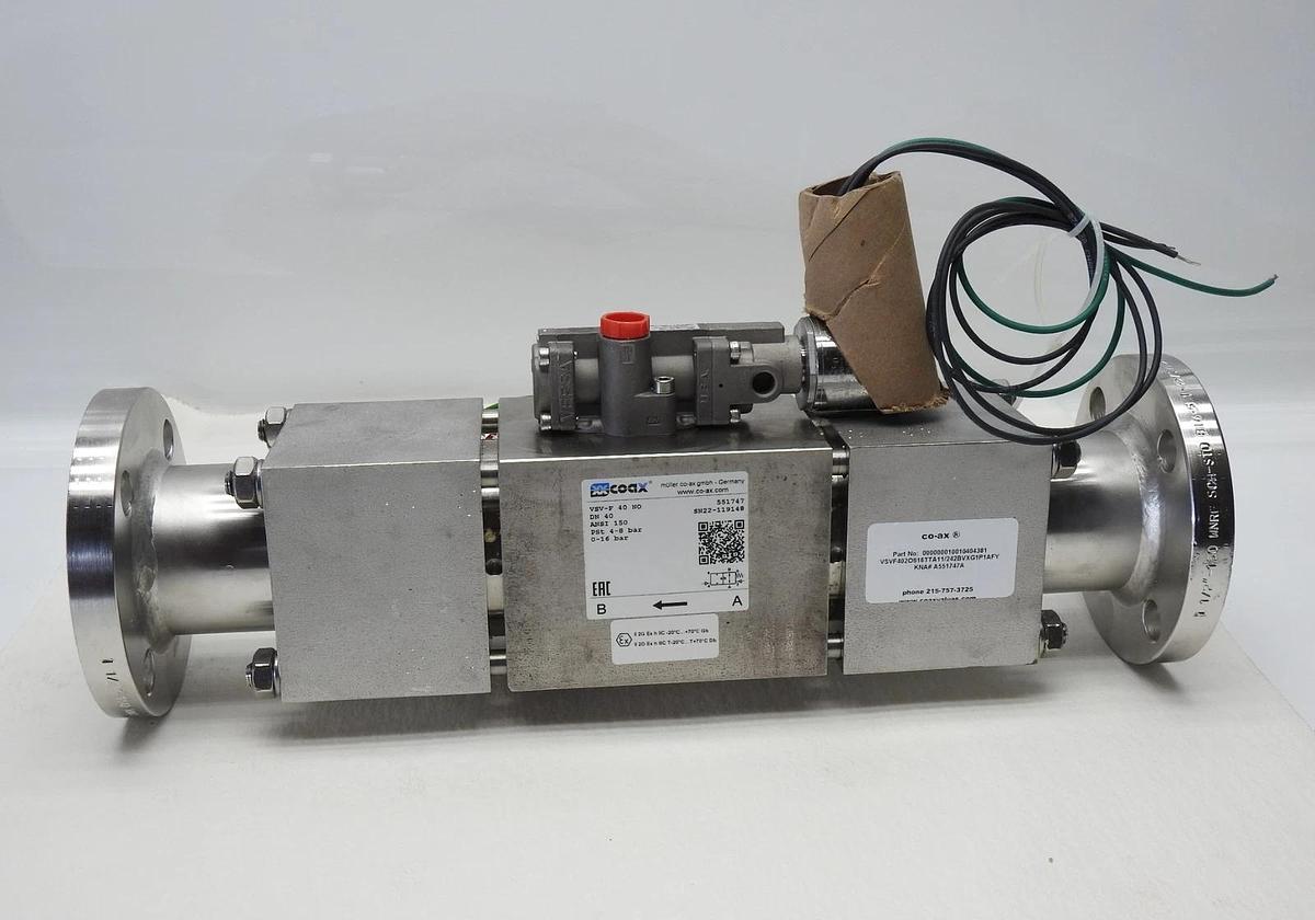 XX COAX VSV-F 40 NO Muller Co-AX Externally Controlled Valve - NOB NEW!