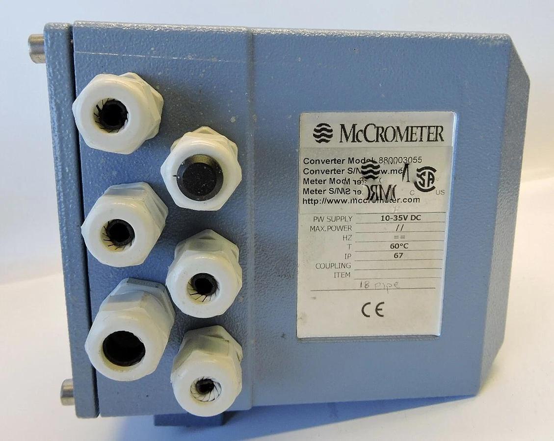 McCrometer Bi-Directional Electromagnetic FPI Mag 394 w/ 880003055 Converter