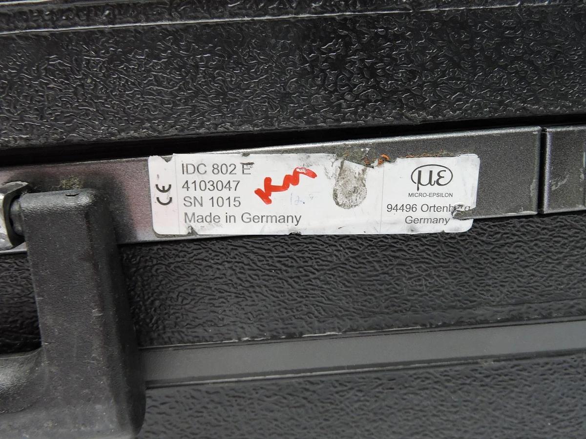 Micro Epsilon IdiamControl BlackBox IDC 801 4103047 IDC 802 E + Test Certificate