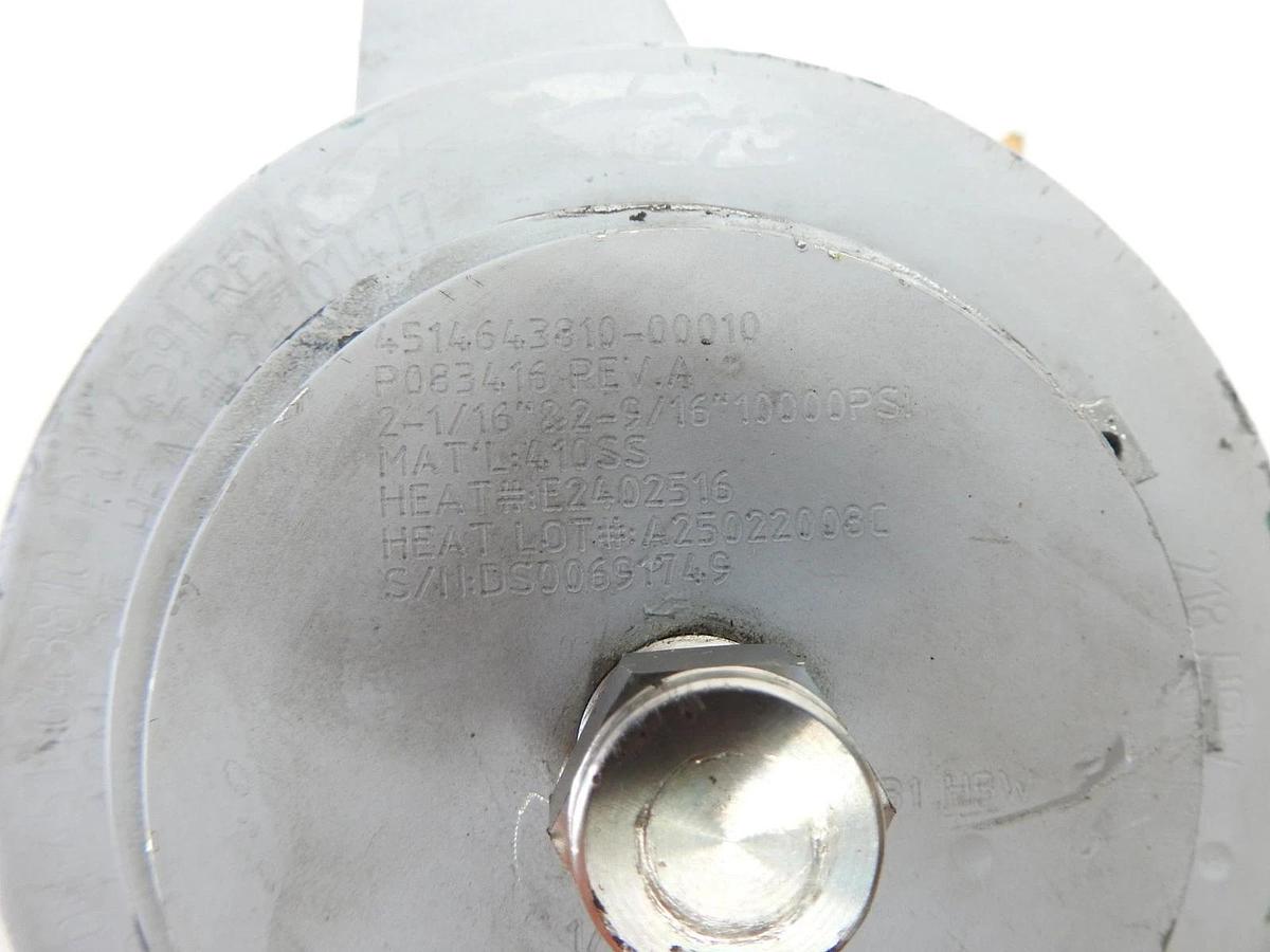 Top Connector Tree Cap 2-1/16" & 2-9/16" BX-153 10000PSI, 410SS 4.6"-4 ACME