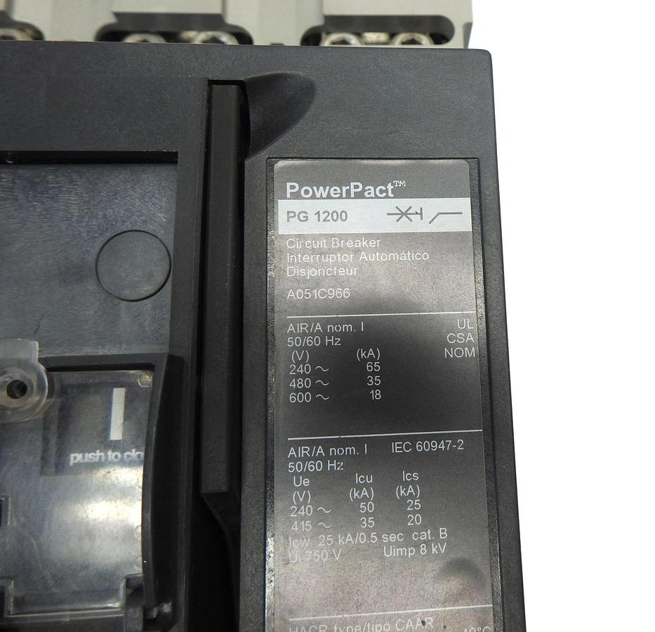 Cummins ONAN A051C966 Breaker PowerPact PG1200 PGL36120U33A