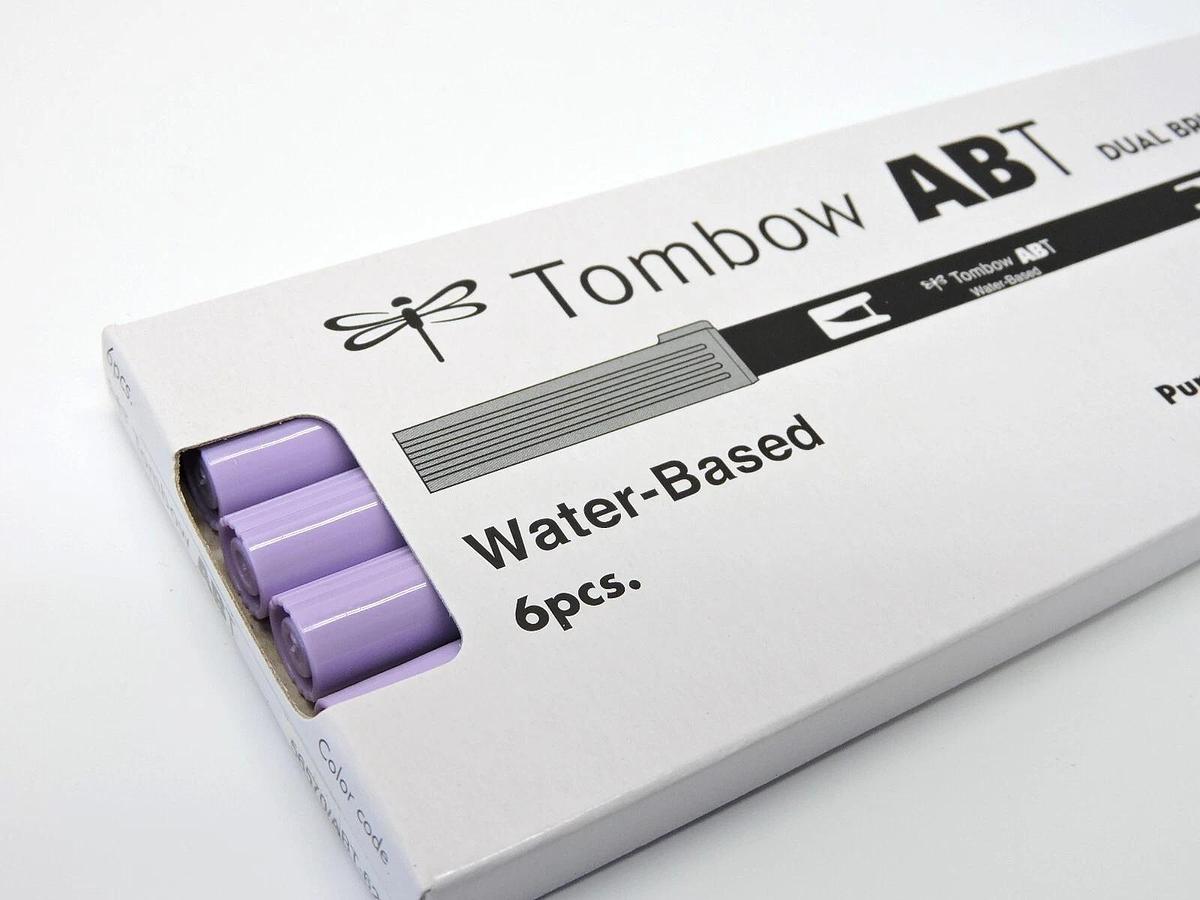 (Lot of 6) - Tombow 56570 Dual Brush Pen Art Marker, ABT 623 Purple Sage - NEW!