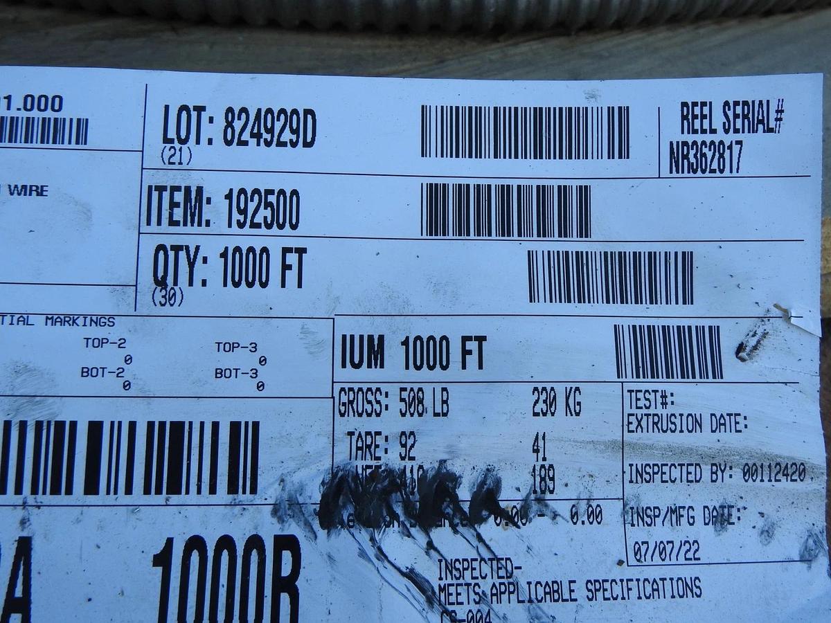 1000' Stabiloy 6/3 w/ Ground Type MC Aluminum Metal Clad Cable 600V XHHW-2 CDRS