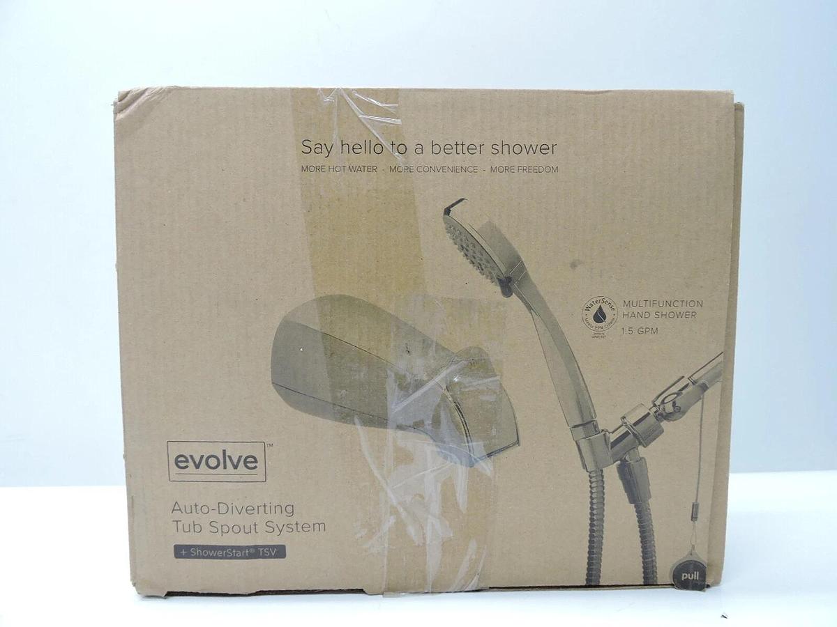 Evolve Auto Diverting Tub Spout System + ShowerStart TSV 318579618 EV3342 CP150