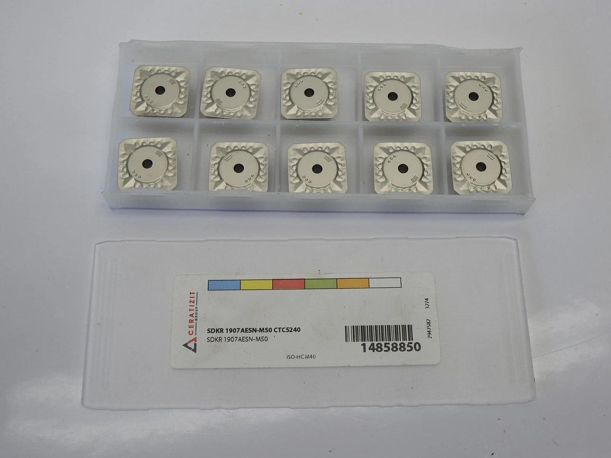 10-pk Ceratizit SDKR 1907 AESN-M50 CTC5240 Inserts #14858850