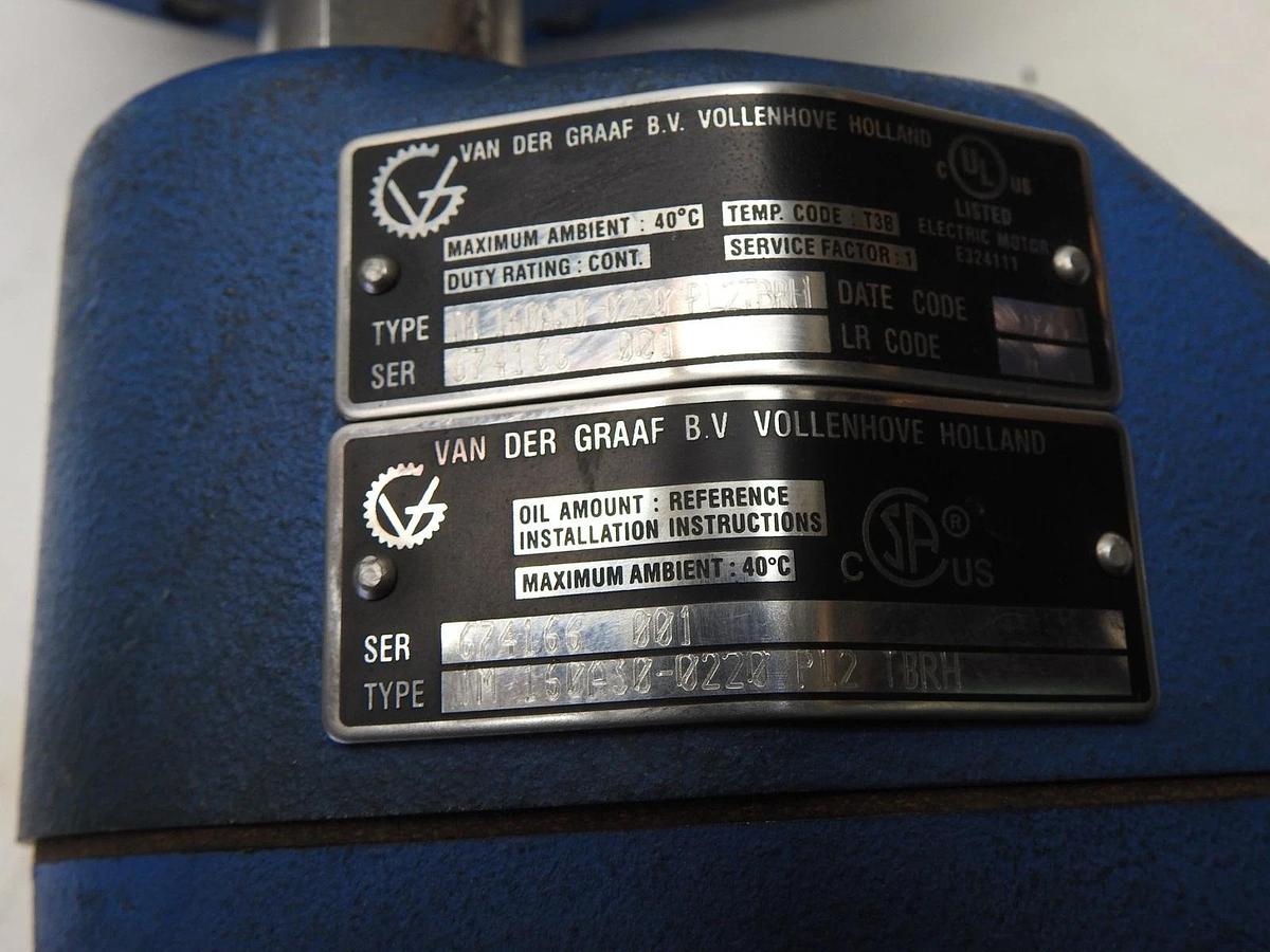 Van Der Graff TM160A30-0220 PL2TBRH Drum Motor TM160A30 TM160-30 - NOB NEW!