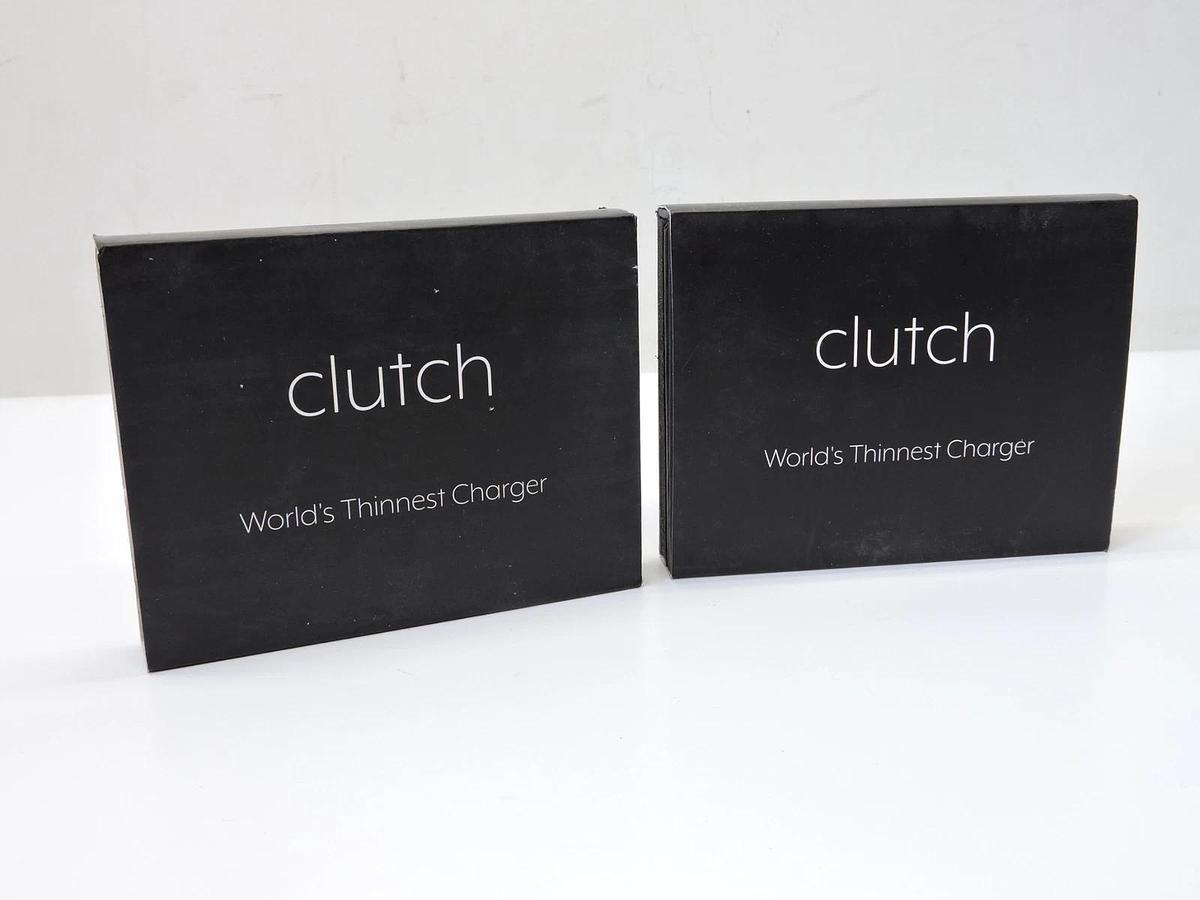 (2pk) Clutch World's Thinnest Portable Charger V3 for Apple Black - BRAND NEW!