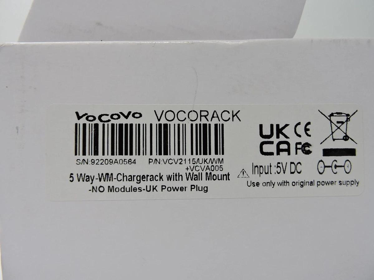 VoCoVo Voice -5 WAY- WALL MOUNTED MULTI UNIT CHARGER VCV2115/UK/WM + VCVA005 NEW