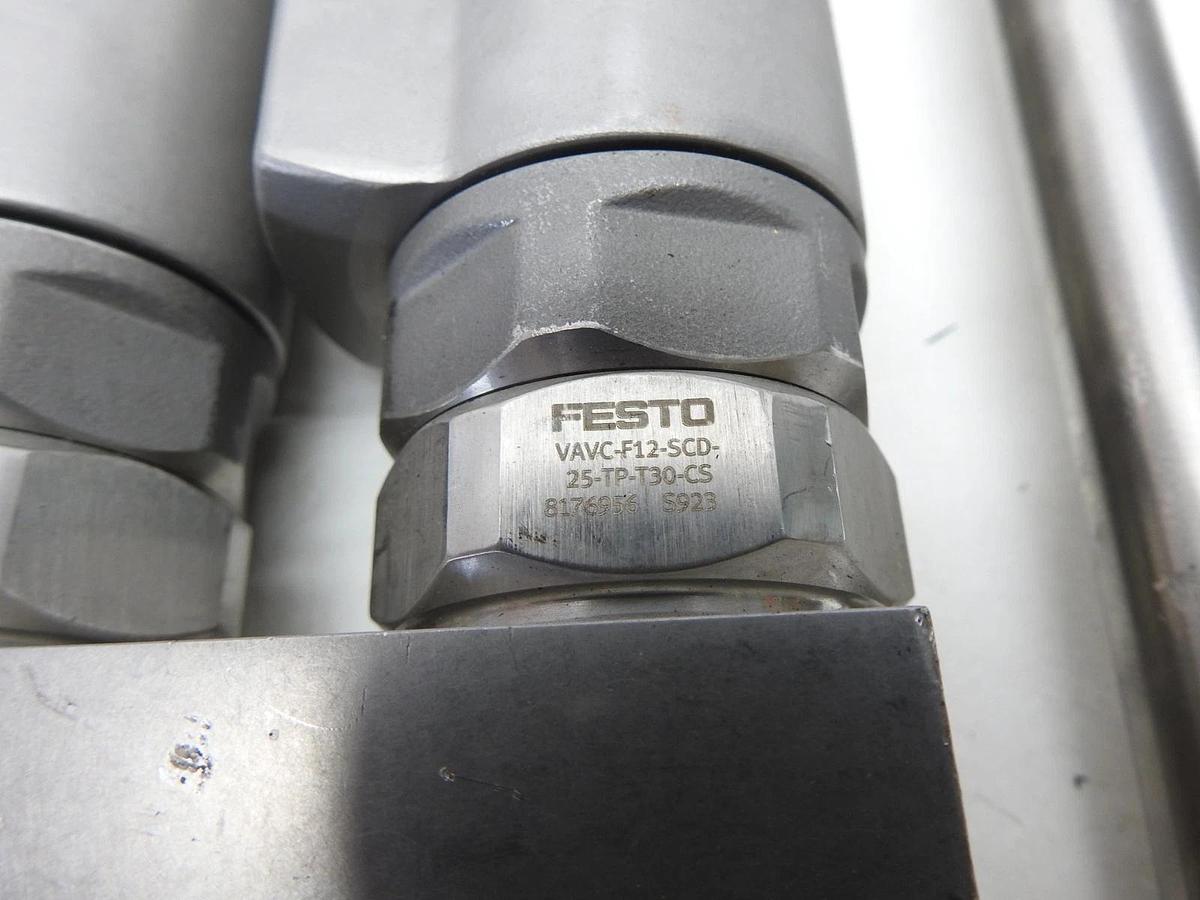 Festo Solenoid Valve Manifold Block 8113658, VAVC-F12-SCD-25-TP, 715-337596