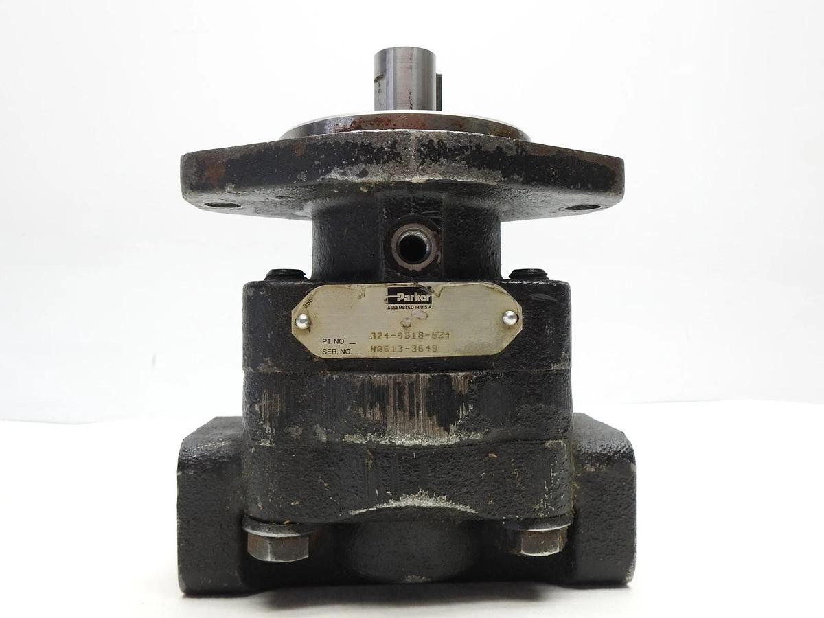 Parker 3249218624 Intertech Gear Motor 324-9218-624 (2 Bolt, Keyed Shaft) OEM