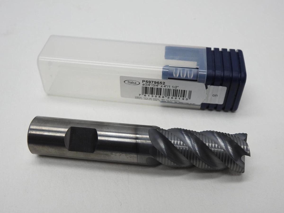 Fraisa P5979652 End Mill 3/4" Dia, 4 Flutes, Single End, Solid Carbide - NEW!
