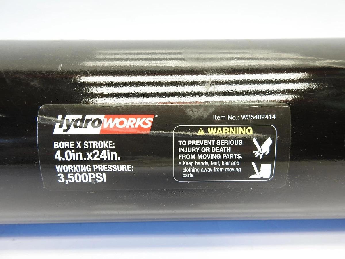 Hydroworks W35402414 Welded Clevis Cylinder 4" BORE X 24" STROKE 3,500 PSI NEW