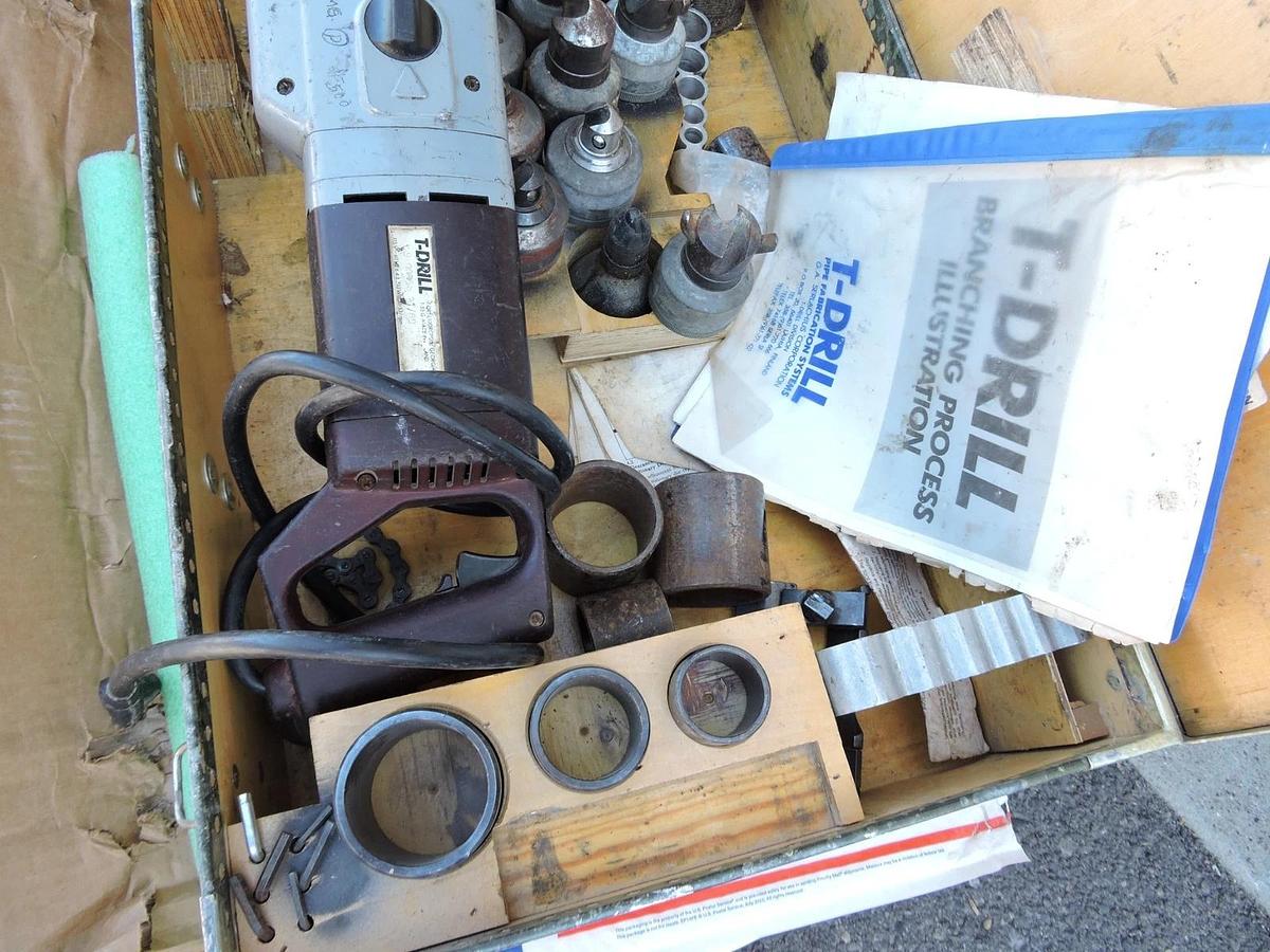 T-DRILL T-55g / T55G PORTABLE COLLARING MACHINE COPPER w/ Accessories!