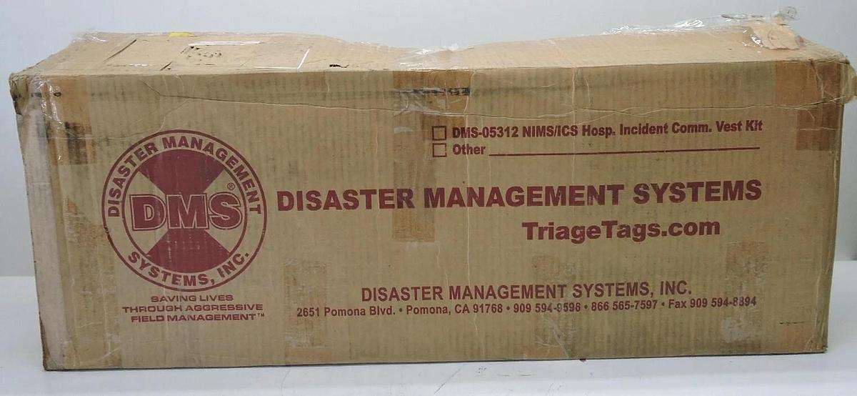 DMS 05312 Safety Vest Kit NIM/ ICS Medium Hospital Incident Command Vest Kit 26