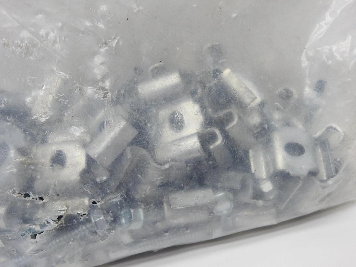 Direct Metals DM Galvanized Saddle Clip with 2" Tek Screw #19W4 (Bag of 50)