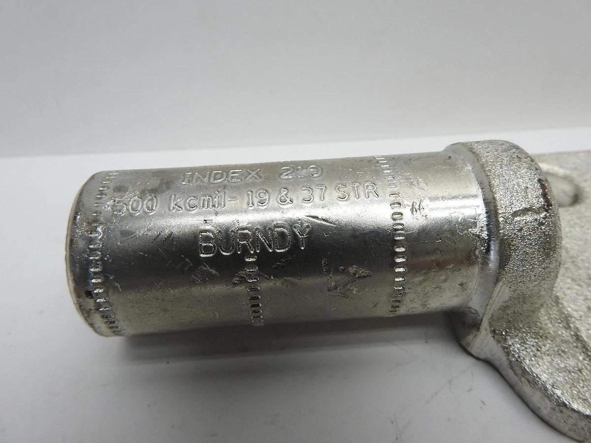 Burndy YCAB344N Cu Compression Lug 4-Hole 1/2" Stud 1-3/4" Spacing - OEM NEW!