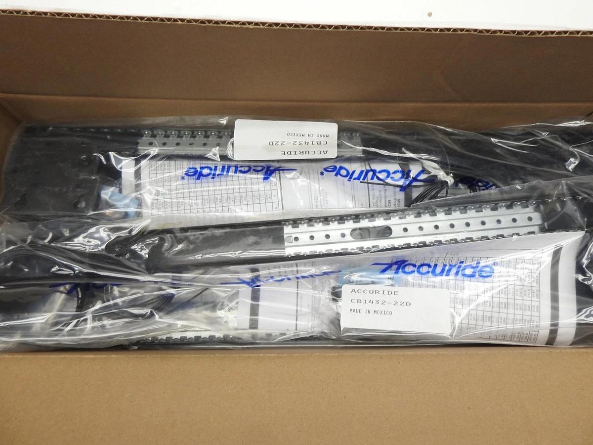 Lot of 4 Accuride CB1432-22D BLACK 1432 Cable System Flipper Pocket 22" Door Kit