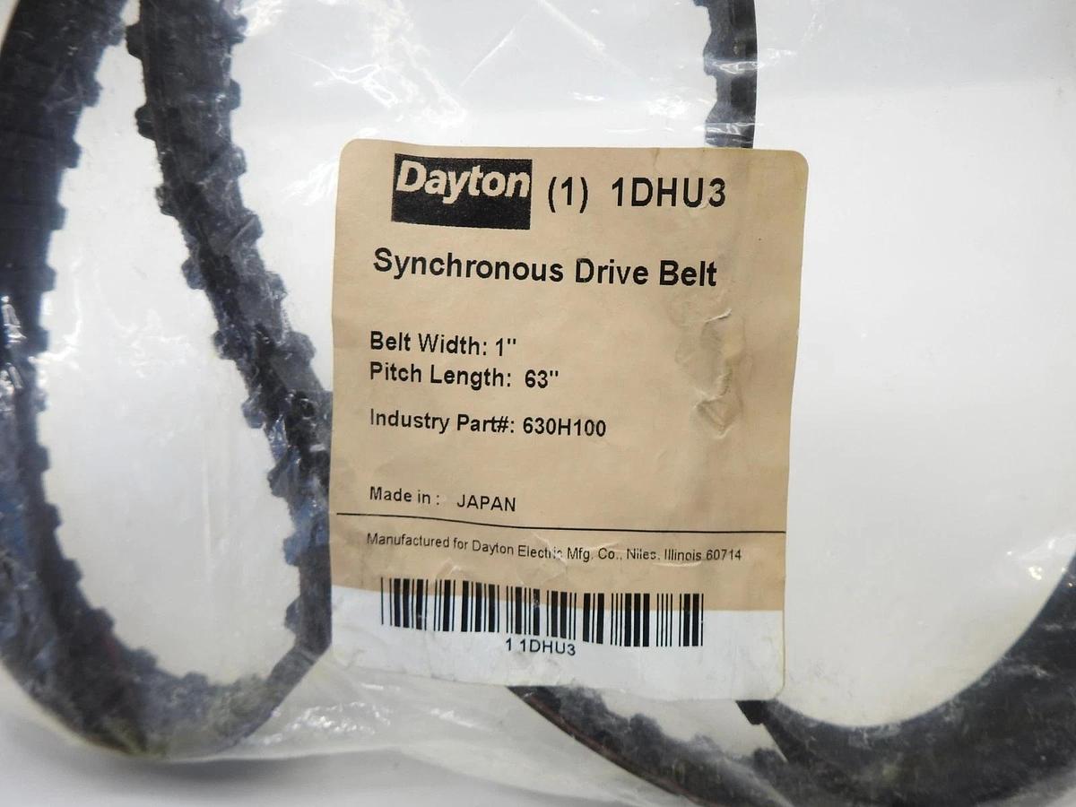 Dayton 1DHU3 Gearbelt, H, 126 Teeth, Length 63.0 In - GENUINE NEW!