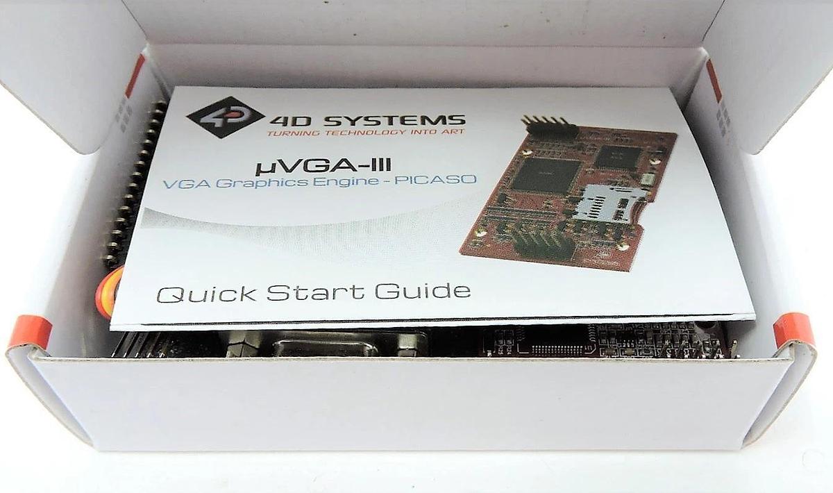 4D Systems uVGA LLL Video Modules MICROVGA UVGA Graphics engine Kit w/ Picasso