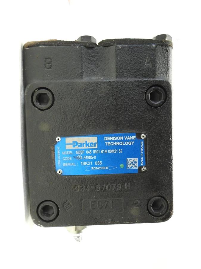OEM Parker M5BF 045 1R01 B1M 00M21 52 Hydraulic Vane Pump 054-34885-0 - NEW
