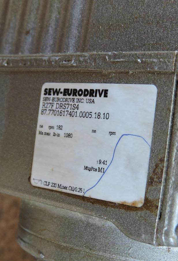 SEW Eurodrive R27F DRS71S4 Gear Motor Inverter R27FDRS71S4 - NEW!