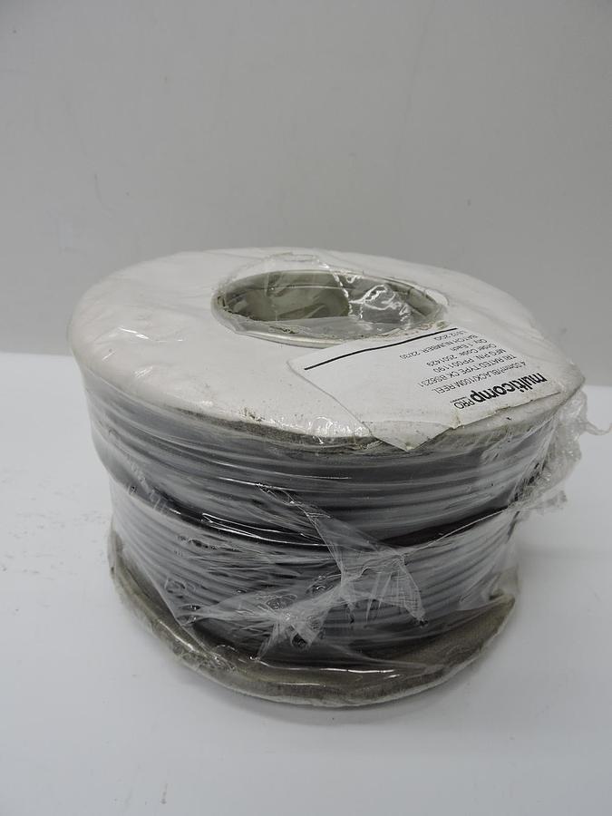 MULTICOMP PRO PVC Black Tri-Rated Wire 12 AWG 4MM2 - 100M/328 ft