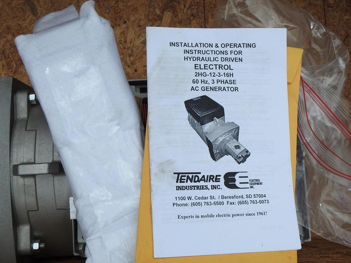 GENUINE Haulotte 4000003150 Generator Hyd-12Kw, 220V, 60Hz - NEW READ DESC
