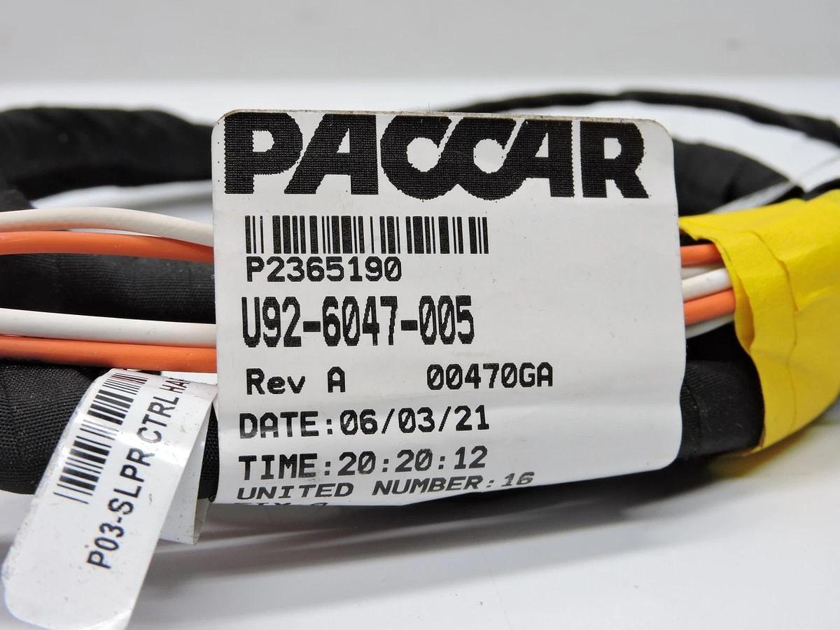 Paccar U92-6047-005 Wiring Harness P2365190 - GENUINE OEM NEW!