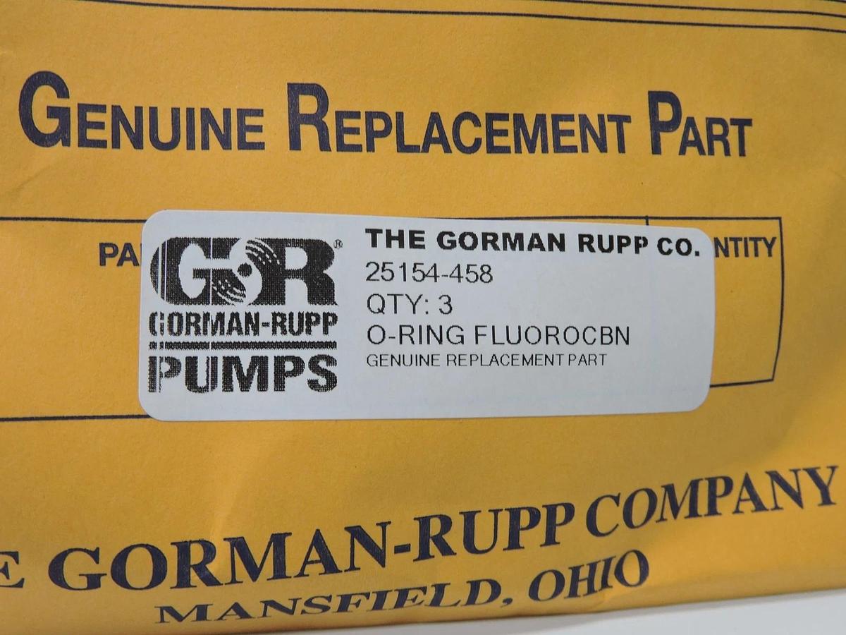 (3 pk) Gorman-Rupp 25154-458 – O-RING FLUOROCBN - Genuine NEW!
