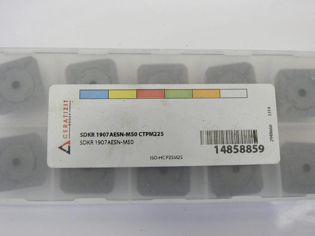 10-pk Ceratizit SDKR 1907 AESN-M50 CTPM225 Inserts #14858859