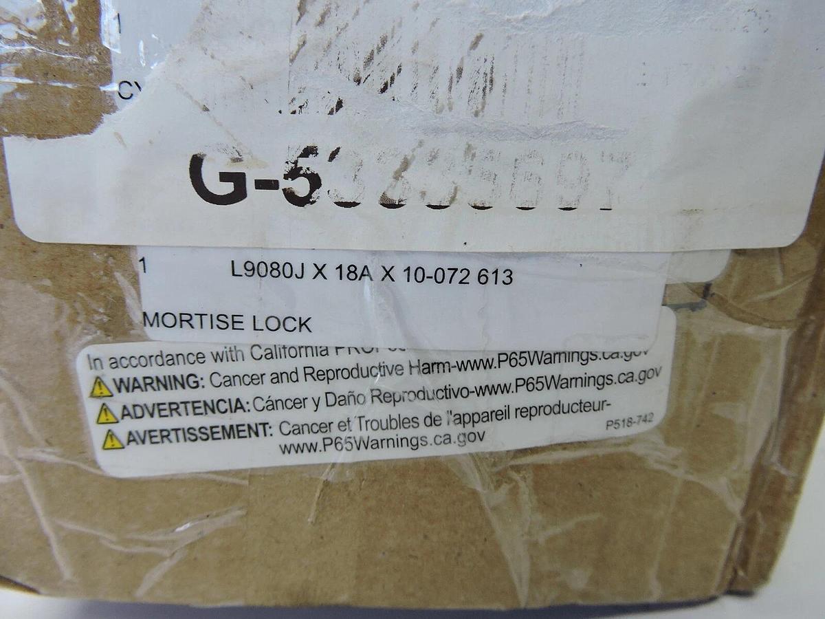 L9080J-18A-613 Schlage L Series Storeroom Commercial Mortise Lock 10-072 613 NEW