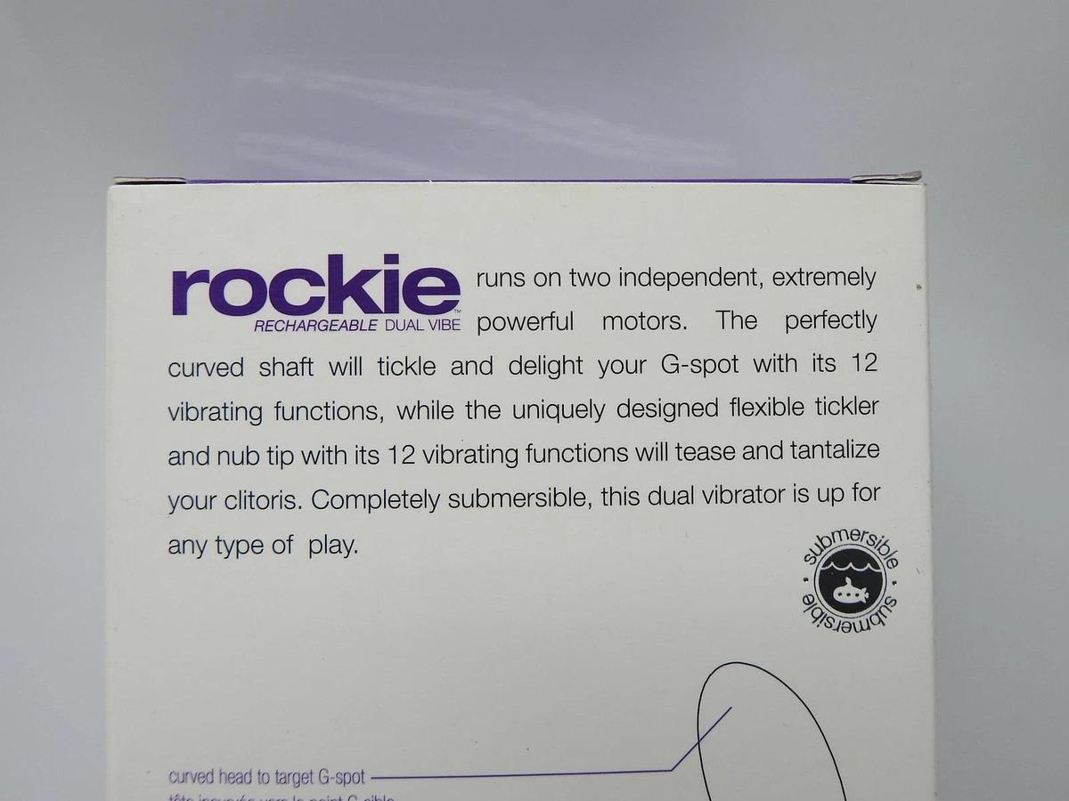 VeDO Rockie Dual Rechargeable Vibe Rabbit Vibrator Indigo