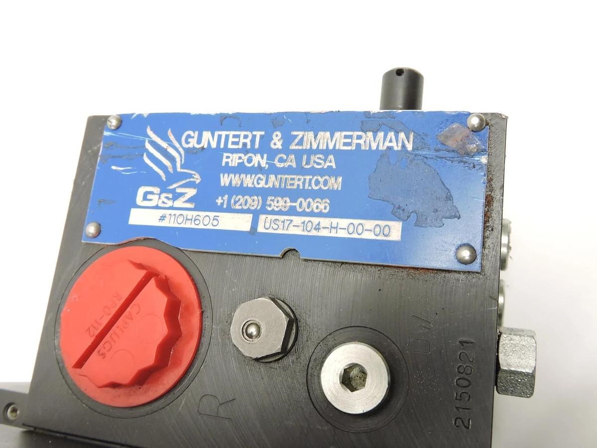 Guntert Zimmerman GZ Hydraulic Block Manifold Assembly US17-104-H-00-00, 110H605