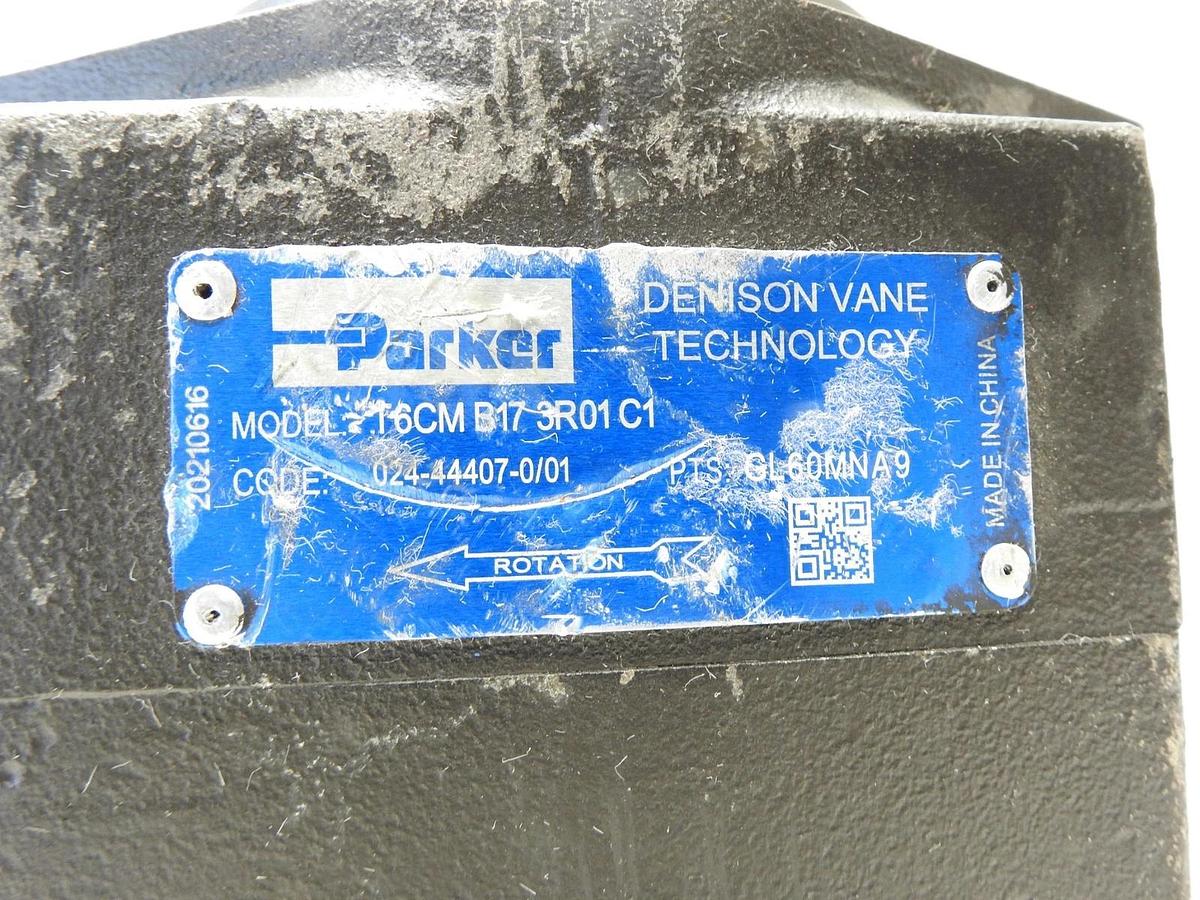 GENUINE ParkerT6CM B17 3R01 C1 Industrial Vane Pump 024-44407-0/01 - OEM NOB NEW