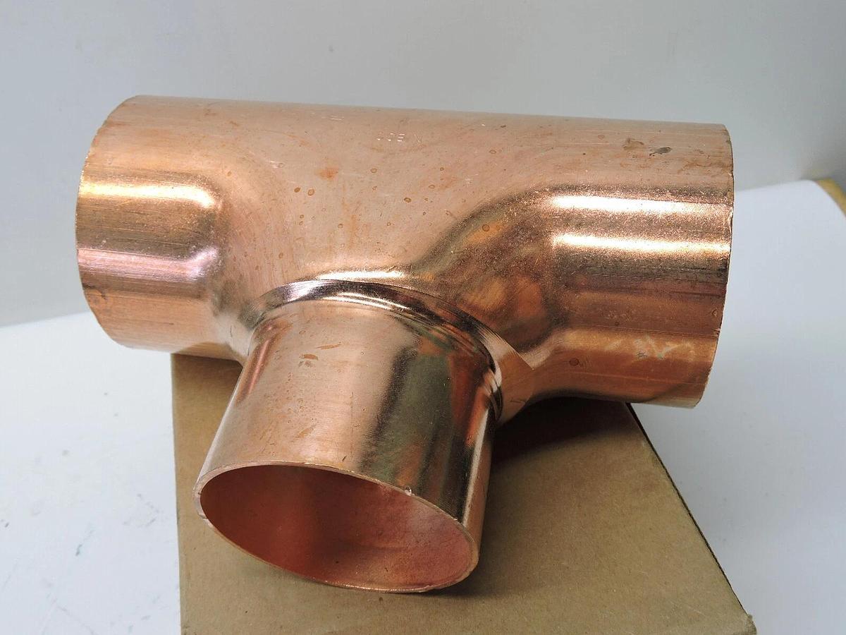Nibco 611R 3X3x21/2 3" X 3" X 2-1/2" Nom C Copper Tee - NEW!