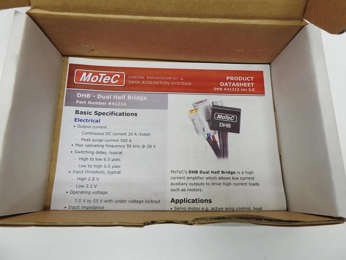 MOTEC Dual Half Bridge (DHB) Part# 41213 - GENUINE OEM NEW!