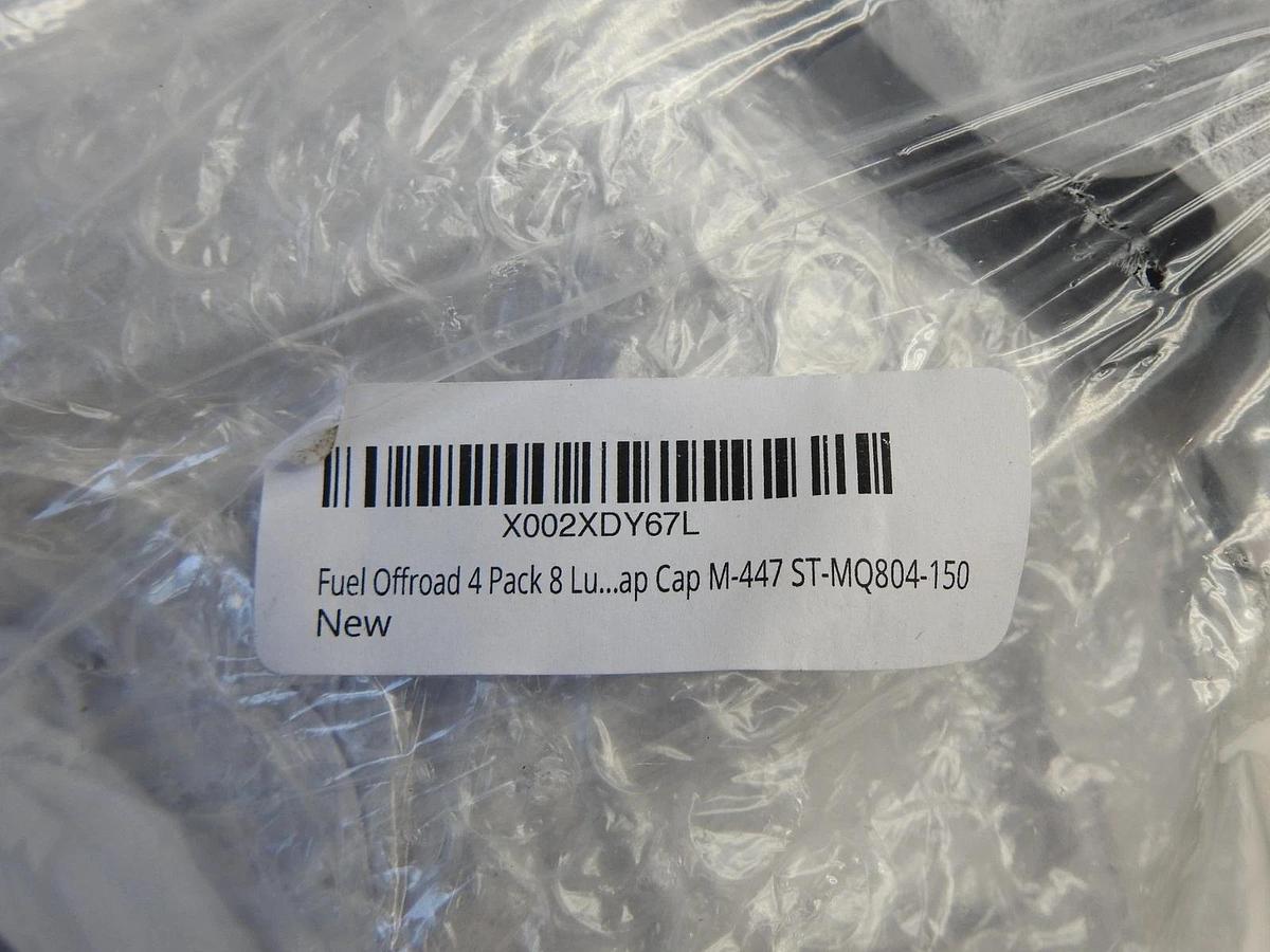 (4 PACK) Fuel Offroad 1002-53B Cap M-447 Black 8 Lug Wheel Center Cap - OEM NEW!