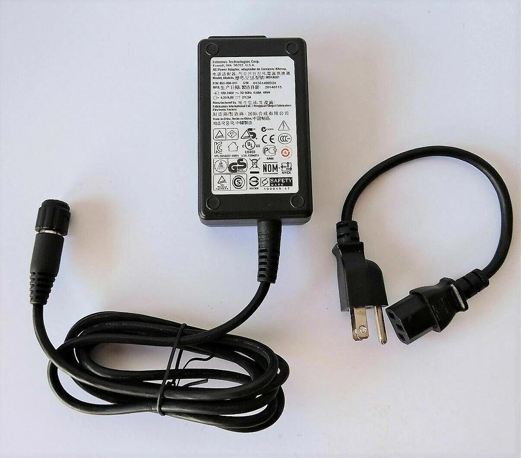 x120 LOT Intermec CK70 CK71 CN70 CN70e 3 Pin AC Power Supply 851-094-011 GENUINE