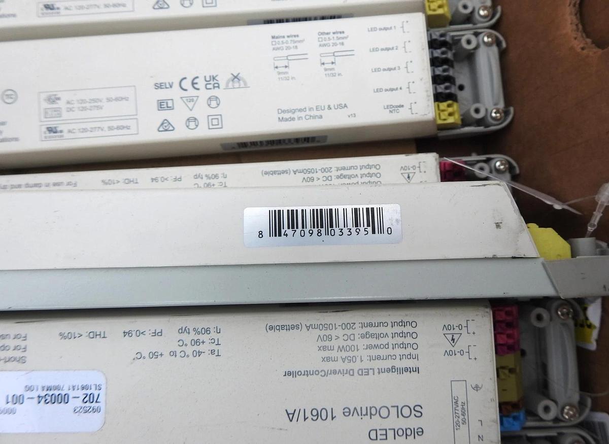 Lot of 17 - eldoLED SOLOdrive 1061/A Intelligent LED Driver/Controller SL1061A1