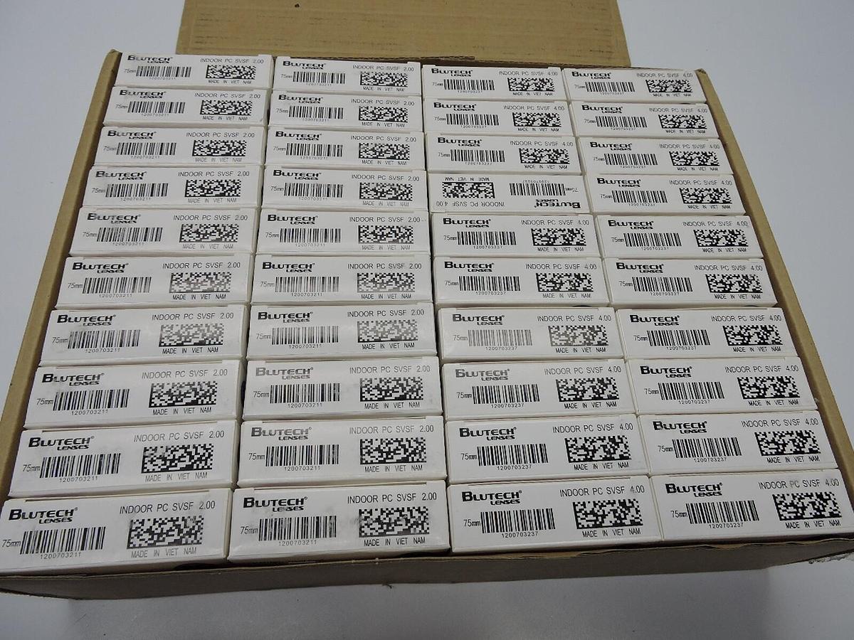 (40) BluTech Indoor PC SVSF 2.00 75mm Optical Lenses - Hard Coat, ULTRA, Semi-Fi