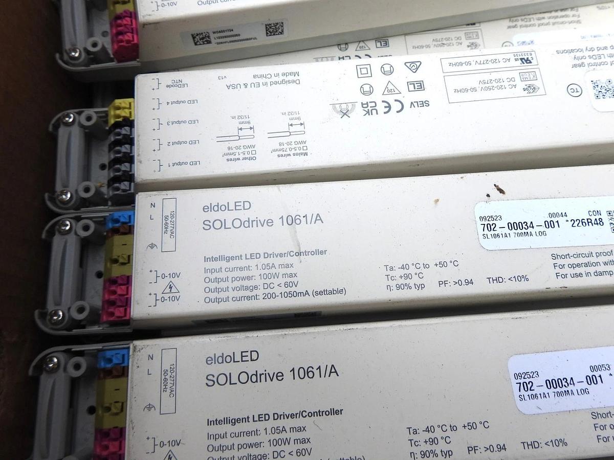 Lot of 17 - eldoLED SOLOdrive 1061/A Intelligent LED Driver/Controller SL1061A1