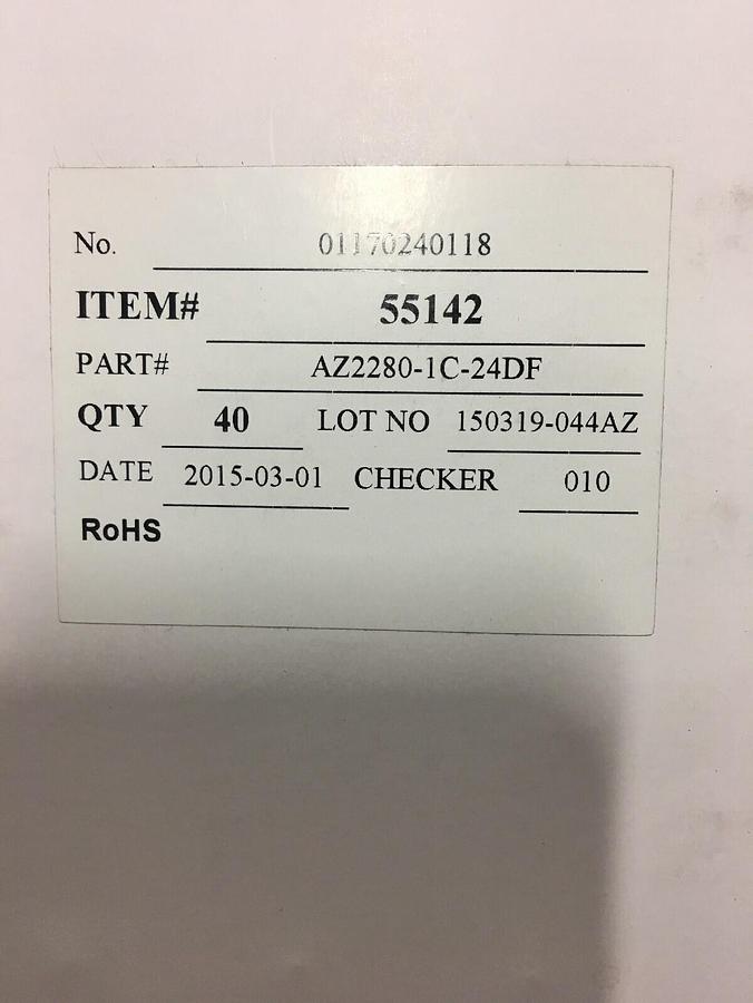 Lot of 50 - Song Chuan 832A-1C-F-S 12VDC, 30A SPDT 5-Pin General Purpose Relay's