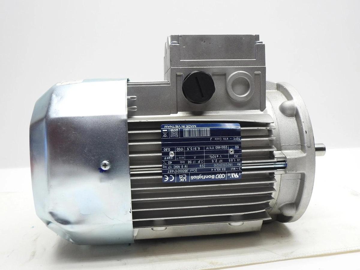 Bonfiglioli BX 90LA 4 Electric Motor HP 2.5 kW 1.85 JB00017487 BX90LA 4