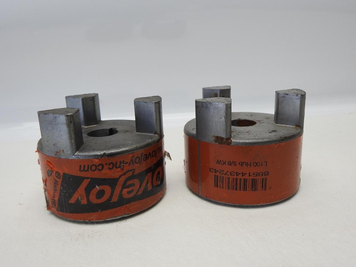Lot of 2 - Lovejoy Jaw Coupling Hub L100 0.625 Bore Size, 68514437243 NOB NEW