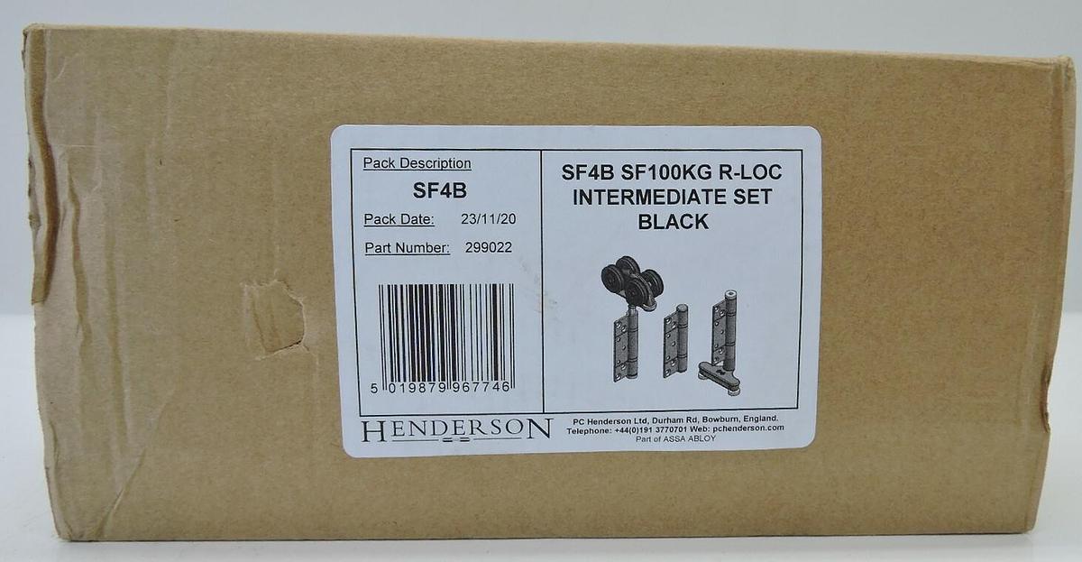 Henderson SF4 SF100KG R-LOC Intermediate Hanger Set (BLACK) SF4B NEW