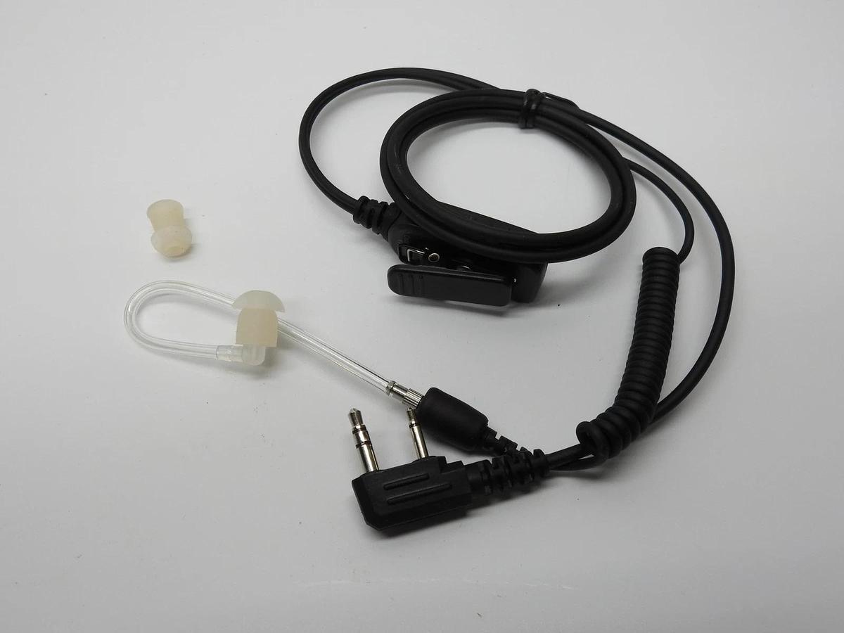 (18) 203904 Headset Surveillance w/ PTT Connector Style K1 Kenwood Two-Wire PTT