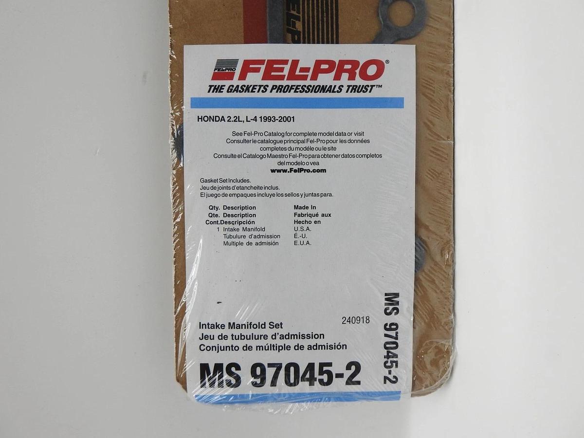 Fel-Pro MS 97045-2 Engine Intake Manifold Gasket for Honda Prelude - NEW