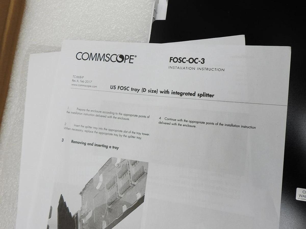 Commscope FOSC-OC-3DQD1204NN2T-U23 DWDM 40CH/UP/EXP/2T 20-59 39862W-000 TYPE D