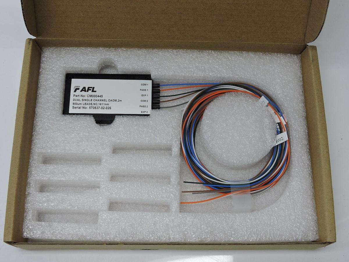 FAFL CM000445 Dual Single Channel OADM 2m, 900um LEADS NC 1611nm - NEW